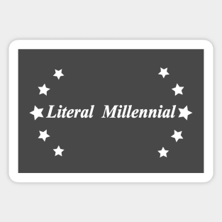 literal millennial Sticker